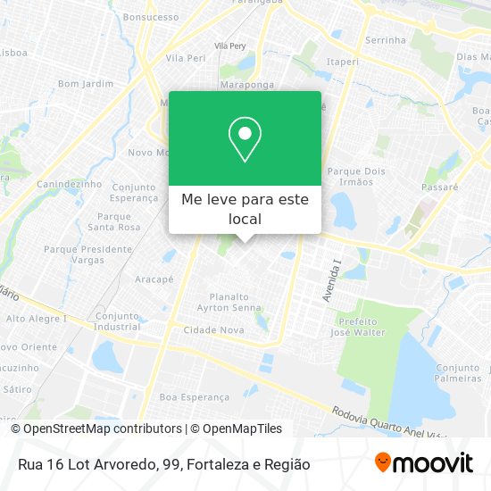 Rua 16 Lot Arvoredo, 99 mapa