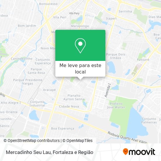Mercadinho Seu Lau mapa
