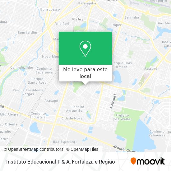 Instituto Educacional T & A mapa