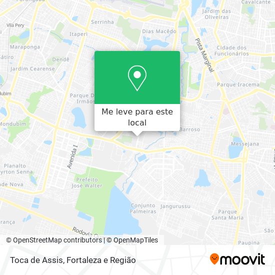 Toca de Assis mapa