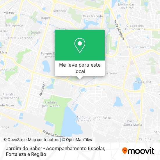 Jardim do Saber - Acompanhamento Escolar mapa