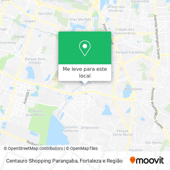 Centauro Shopping Parangaba mapa