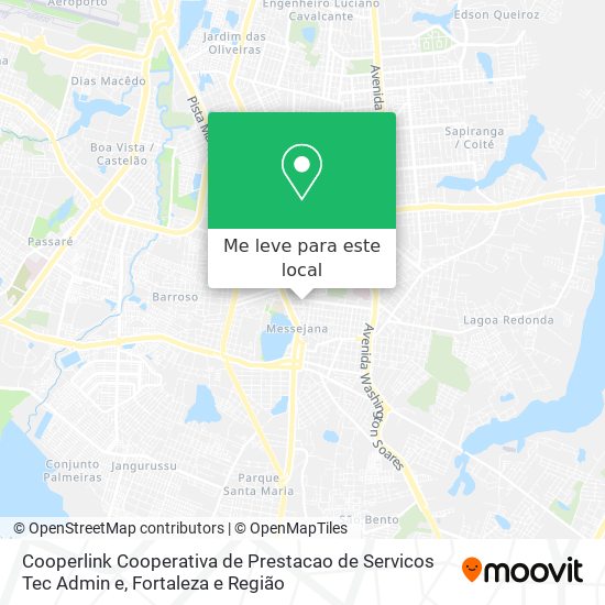 Cooperlink Cooperativa de Prestacao de Servicos Tec Admin e mapa