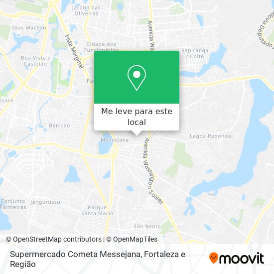 Supermercado Cometa Messejana mapa