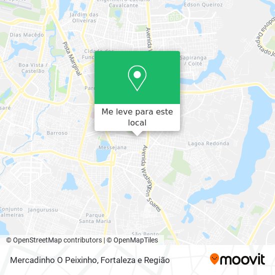 Mercadinho O Peixinho mapa