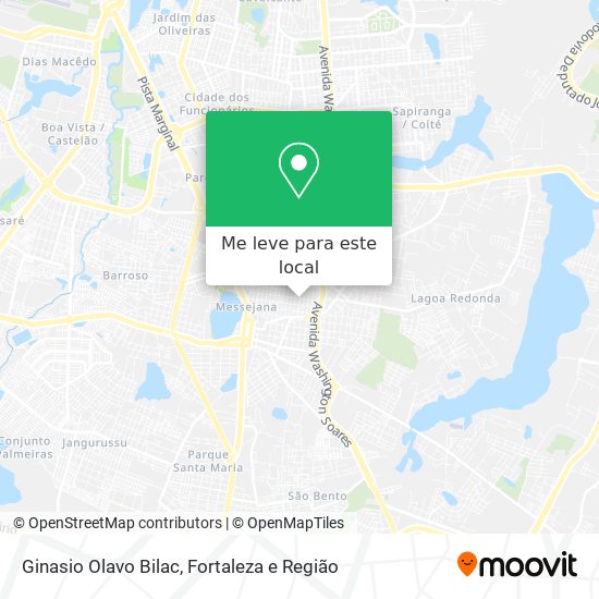 Ginasio Olavo Bilac mapa