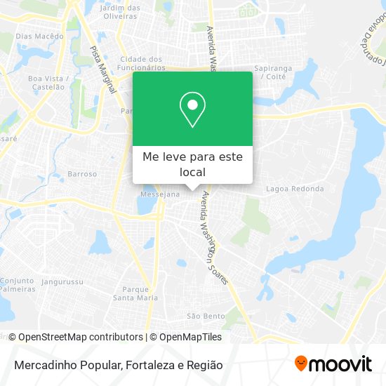 Mercadinho Popular mapa