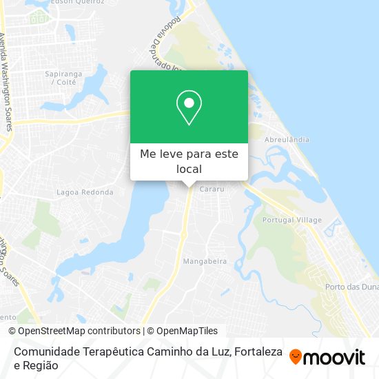 Comunidade Terapêutica Caminho da Luz mapa