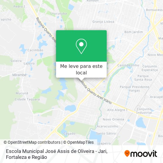 Escola Municipal José Assis de Oliveira - Jari mapa