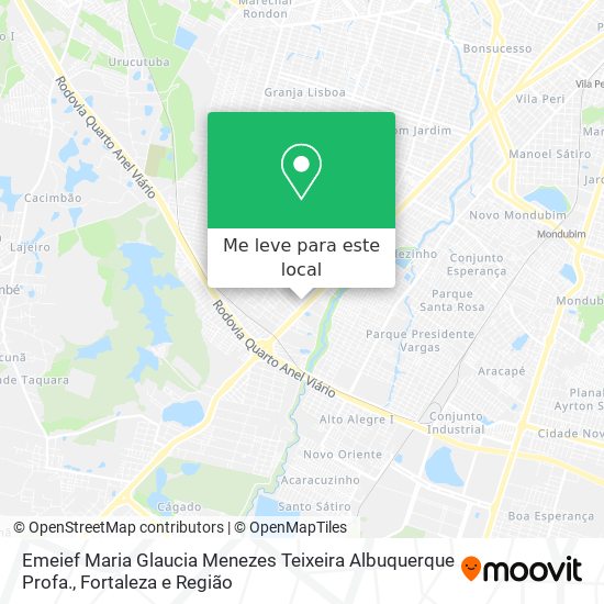 Emeief Maria Glaucia Menezes Teixeira Albuquerque Profa. mapa