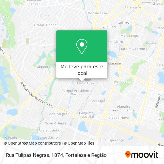 Rua Tulipas Negras, 1874 mapa