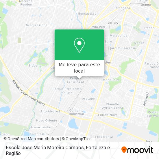 Escola José Maria Moreira Campos mapa