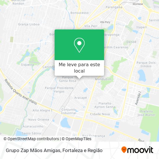 Grupo Zap Mãos Amigas mapa