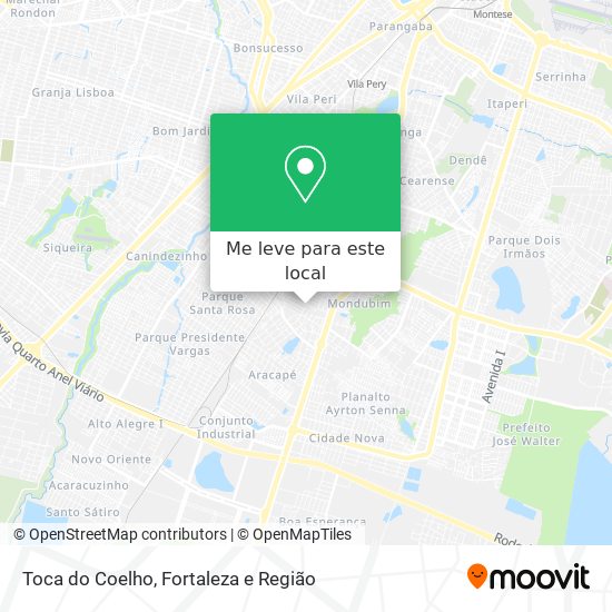 Toca do Coelho mapa