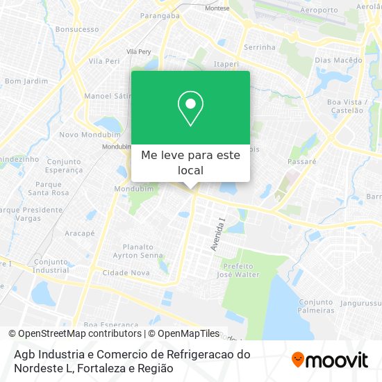 Agb Industria e Comercio de Refrigeracao do Nordeste L mapa