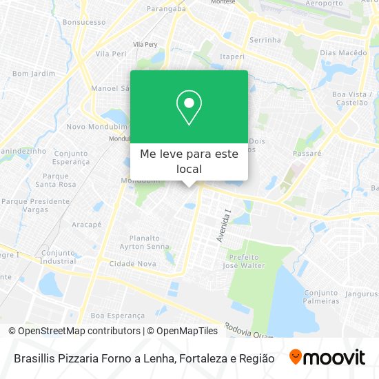 Brasillis Pizzaria Forno a Lenha mapa