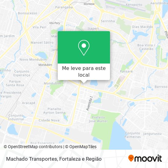 Machado Transportes mapa
