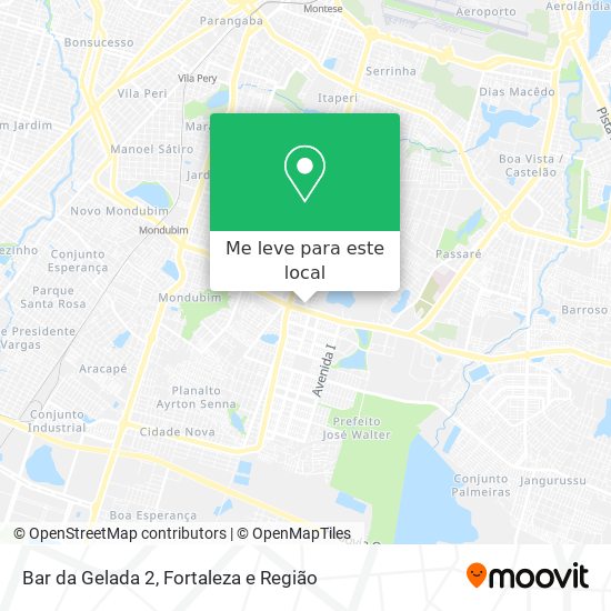Bar da Gelada 2 mapa