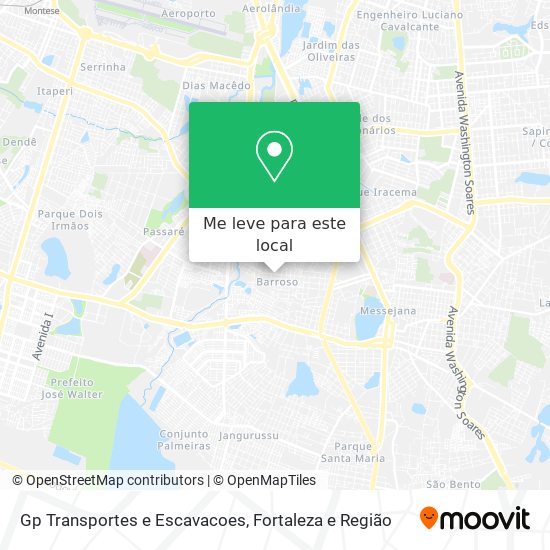 Gp Transportes e Escavacoes mapa