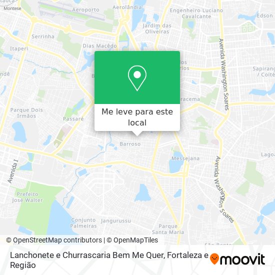 Lanchonete e Churrascaria Bem Me Quer mapa