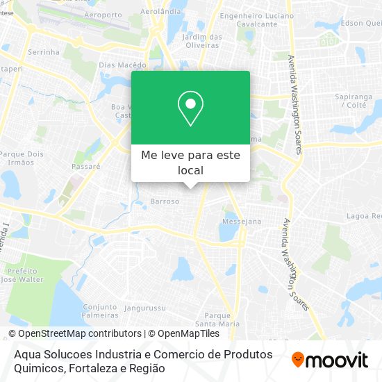 Aqua Solucoes Industria e Comercio de Produtos Quimicos mapa