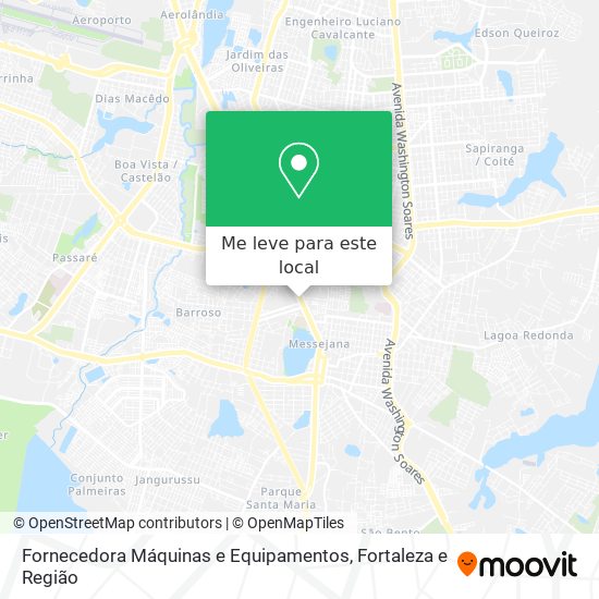 Fornecedora Máquinas e Equipamentos mapa