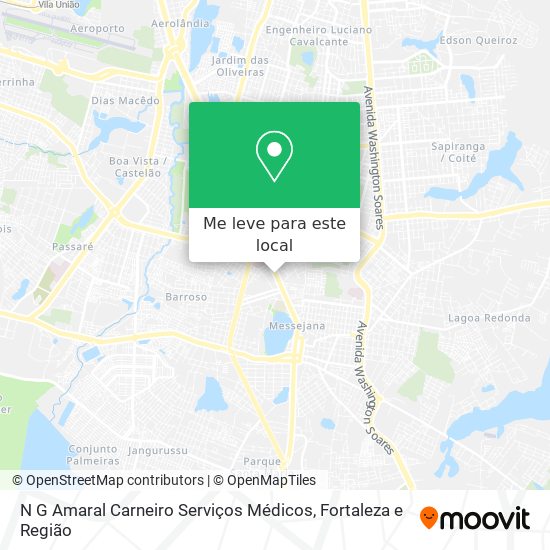 N G Amaral Carneiro Serviços Médicos mapa
