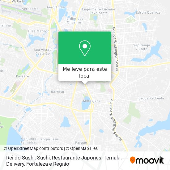 Rei do Sushi: Sushi, Restaurante Japonês, Temaki, Delivery mapa