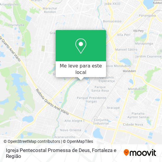 Igreja Pentecostal Promessa de Deus mapa