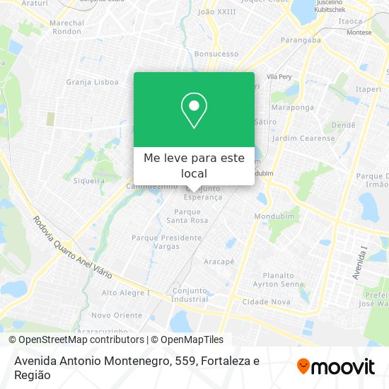 Avenida Antonio Montenegro, 559 mapa