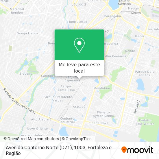Avenida Contorno Norte (D71), 1003 mapa