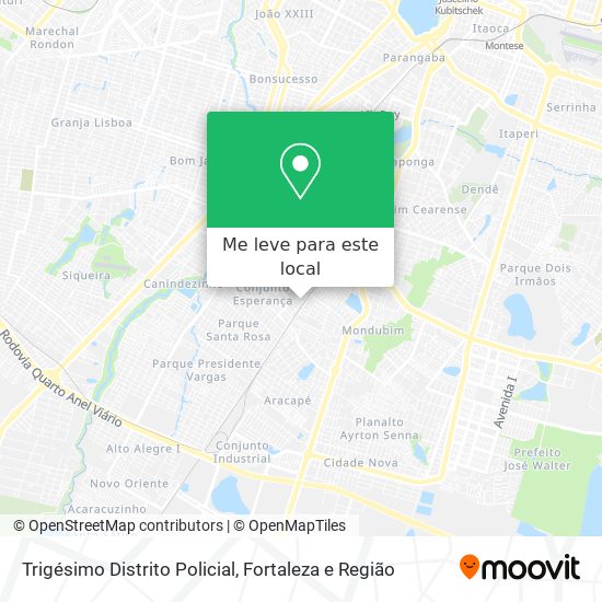 Trigésimo Distrito Policial mapa