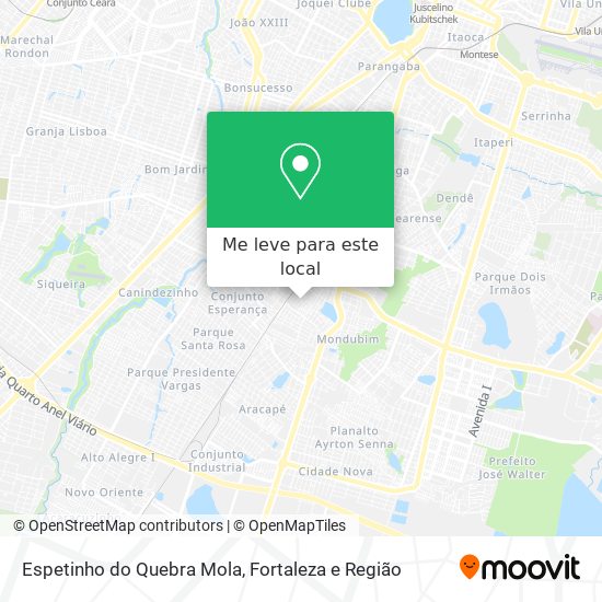 Espetinho do Quebra Mola mapa