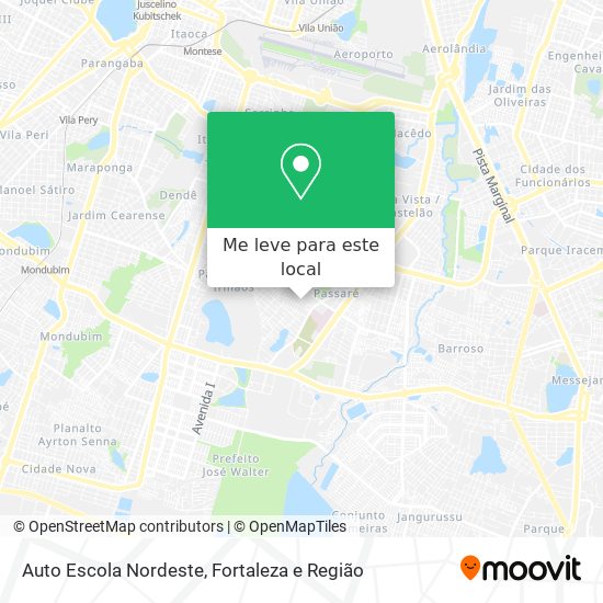 Auto Escola Nordeste mapa