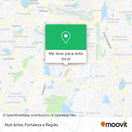 Nuit Artes mapa