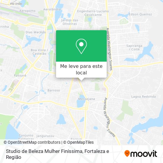 Studio de Beleza Mulher Finíssima mapa