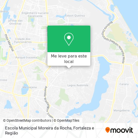 Escola Municipal Moreira da Rocha mapa