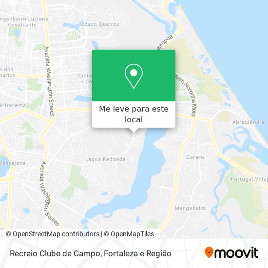 Recreio Clube de Campo mapa