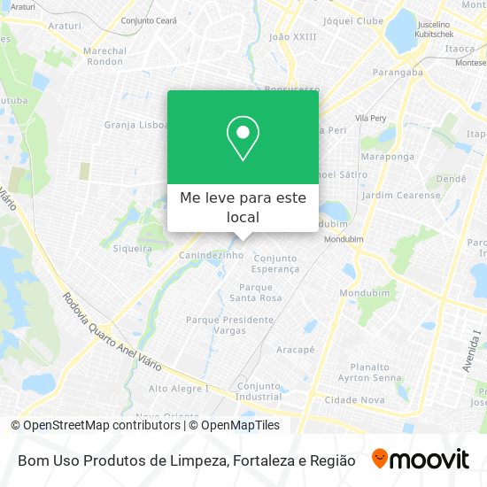 Bom Uso Produtos de Limpeza mapa