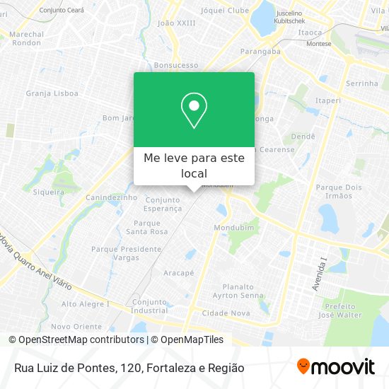 Rua Luiz de Pontes, 120 mapa