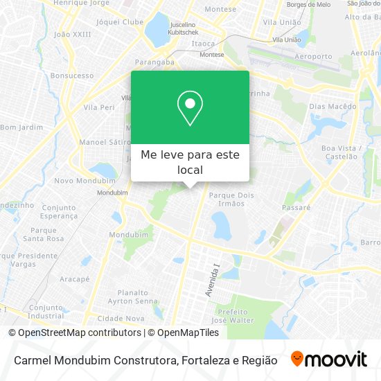 Carmel Mondubim Construtora mapa