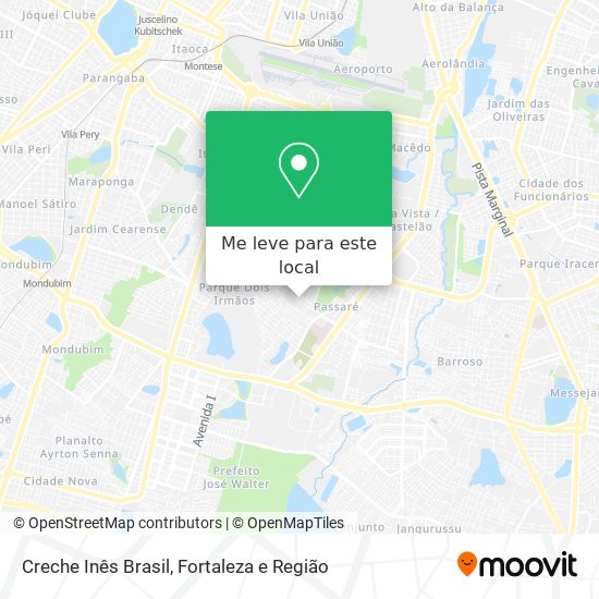 Creche Inês Brasil mapa