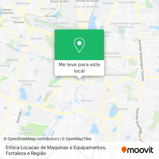 Ethica Locacao de Maquinas e Equipamentos mapa