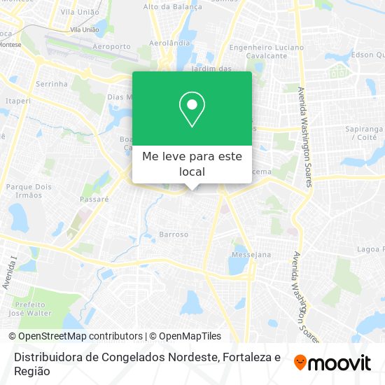 Distribuidora de Congelados Nordeste mapa