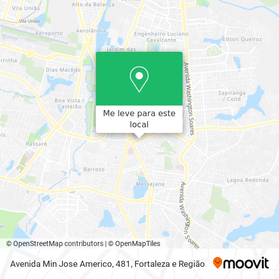 Avenida Min Jose Americo, 481 mapa