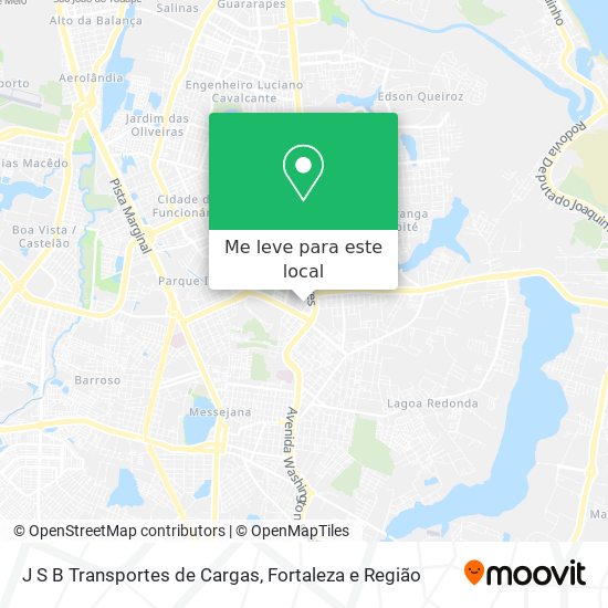 J S B Transportes de Cargas mapa