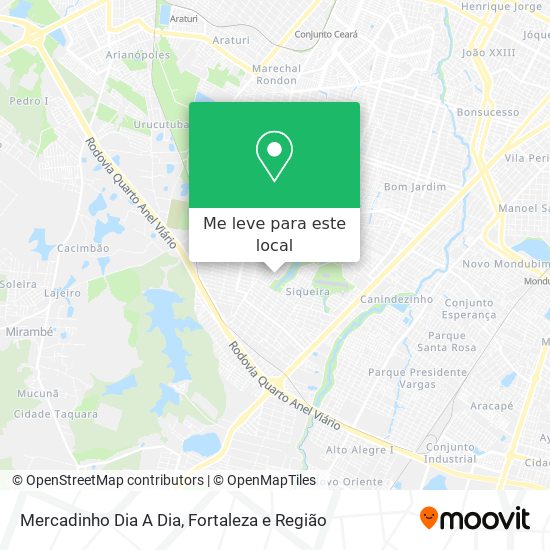 Mercadinho Dia A Dia mapa