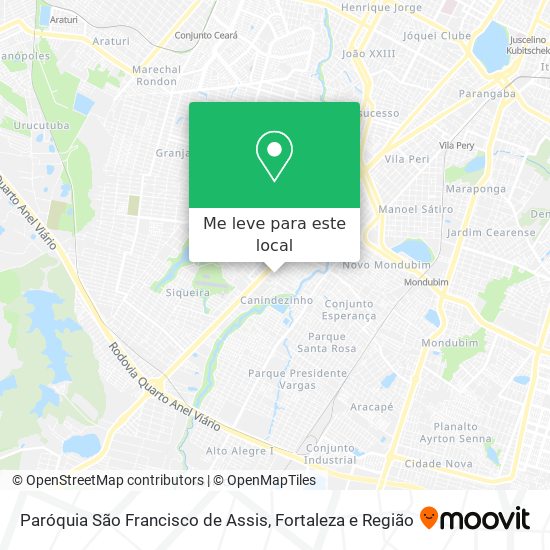 Paróquia São Francisco de Assis mapa