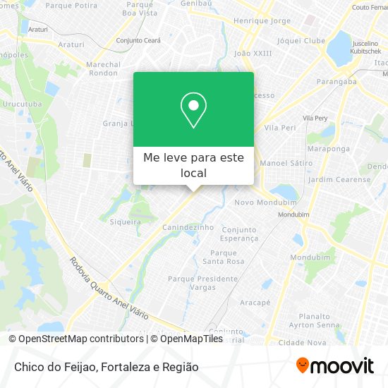 Chico do Feijao mapa