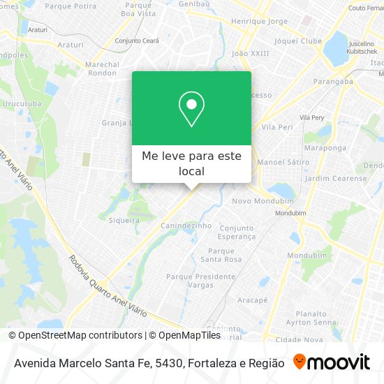 Avenida Marcelo Santa Fe, 5430 mapa